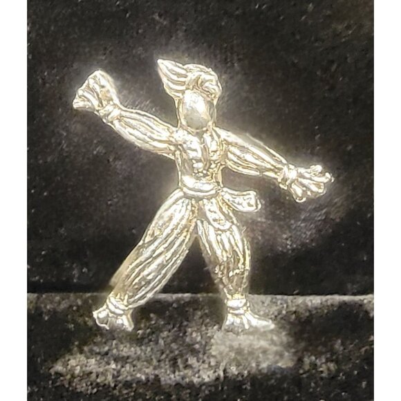 Vintage 1950's Ragdoll Brooch, silver plated - Picture 12 of 14